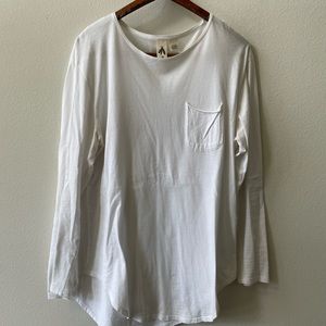 Longline clam cut shirt